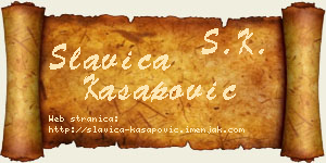 Slavica Kasapović vizit kartica